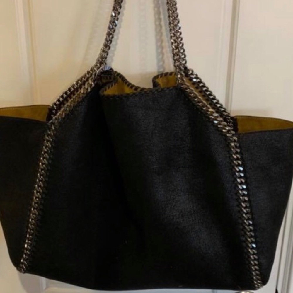 Stella McCartney’s Falabella 11.8H 14.6W x 6.3 D